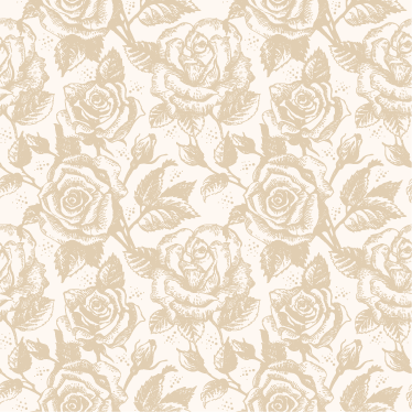 Beige vintage ruusumatto ruokasaliin vinyylimatto - Tenstickers
