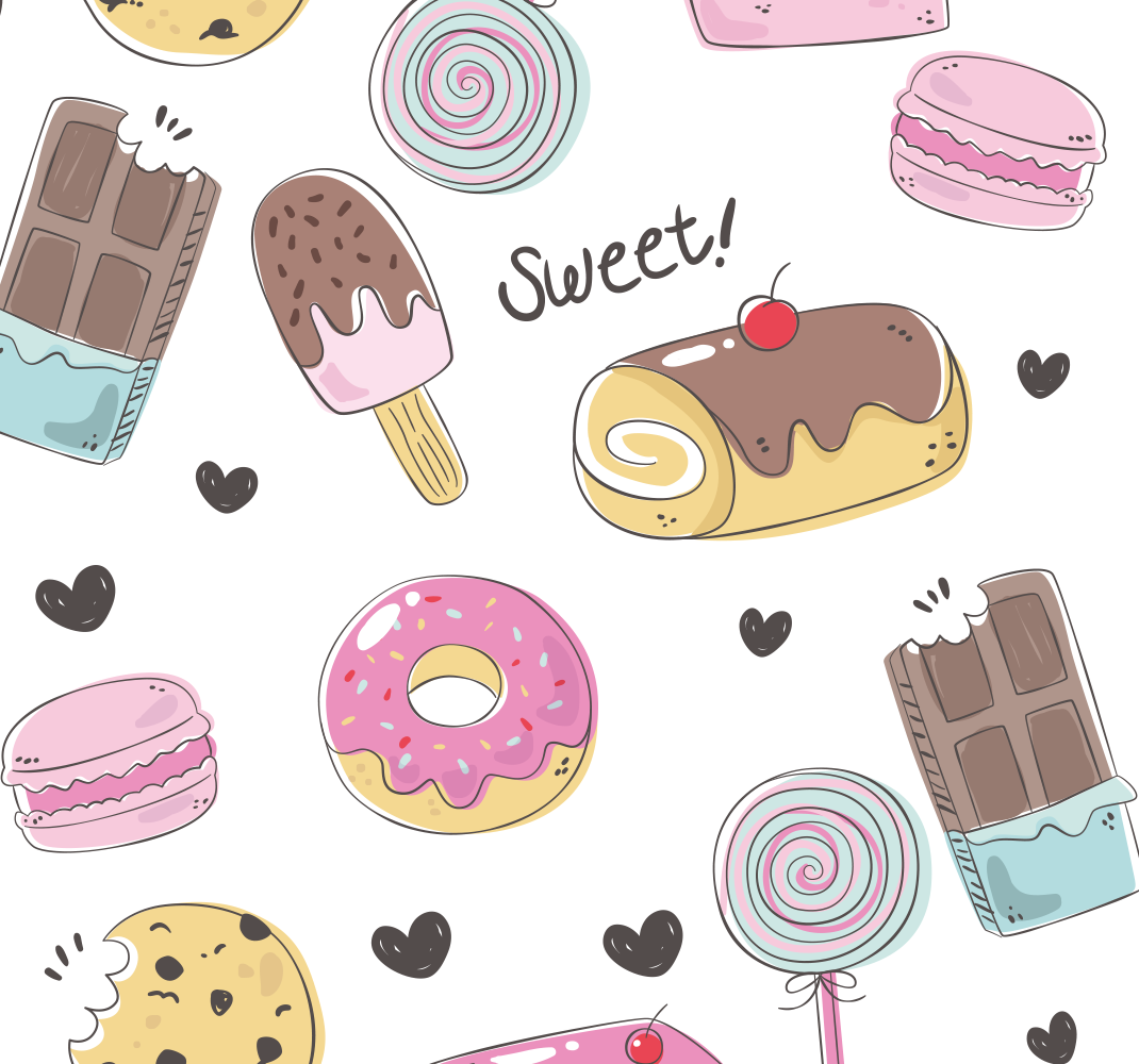 Herkkukoti keittiön vinyylimatto - Tenstickers