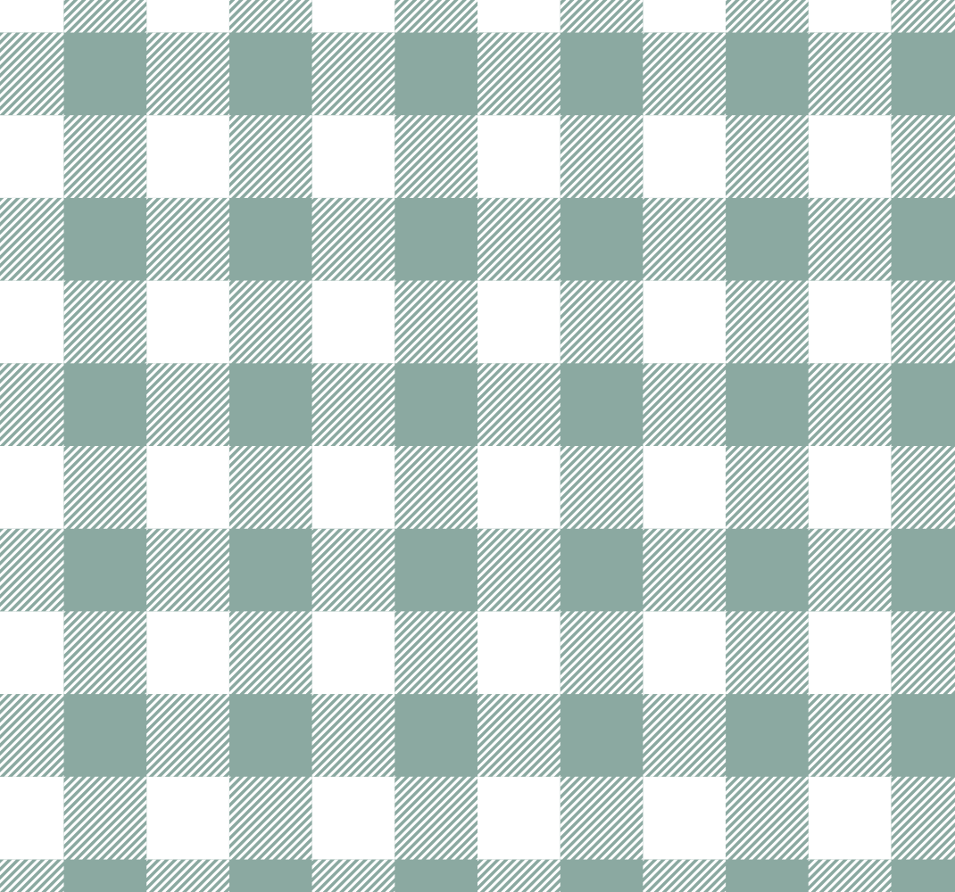 Vihreä ruudullinen keittiön vinyylimatto - Tenstickers