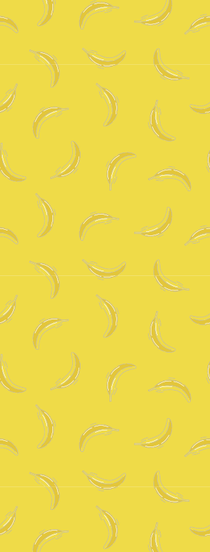 Pantone banaanit keittiön vinyylimatto - Tenstickers