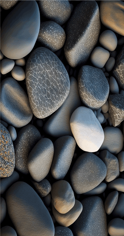 Merikivet kylpyhuoneen vinyylimatto - Tenstickers