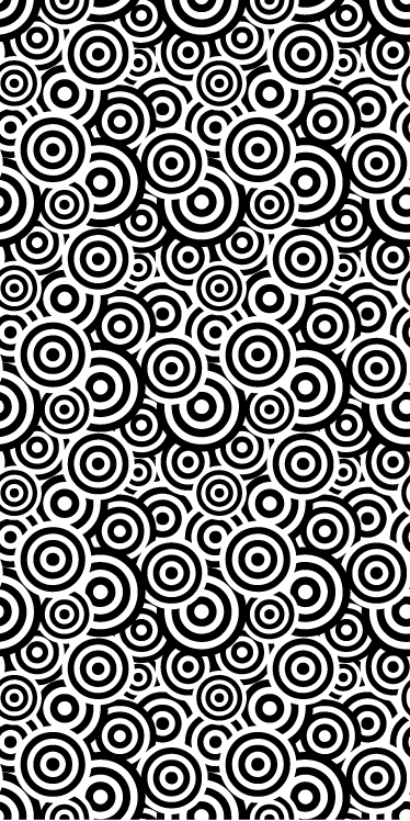 Kylpyhuoneen vinyylimatto pyöreäkuvioisena - Tenstickers