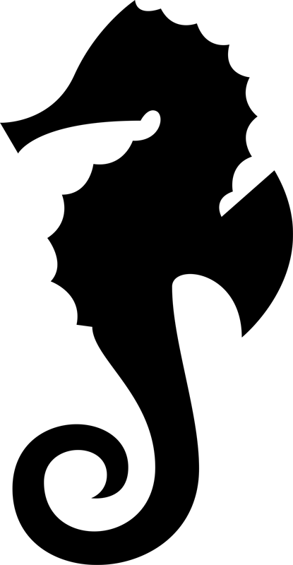 Merihevosipaketti kylpyhuoneen vinyylimatto - Tenstickers