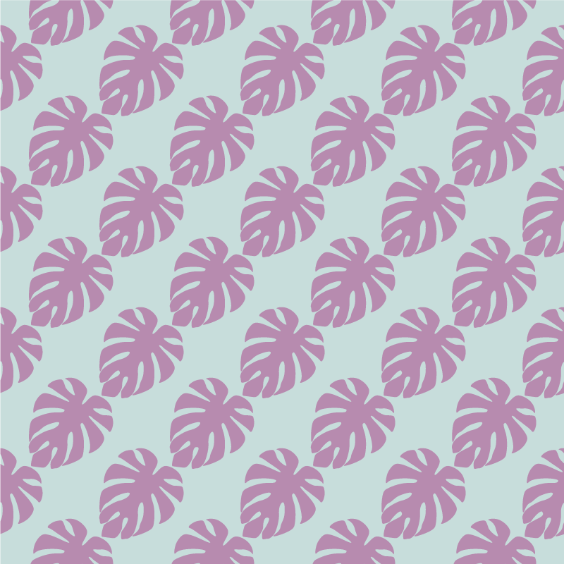 Kukka vinyylimatto lehtikuviointi - Tenstickers