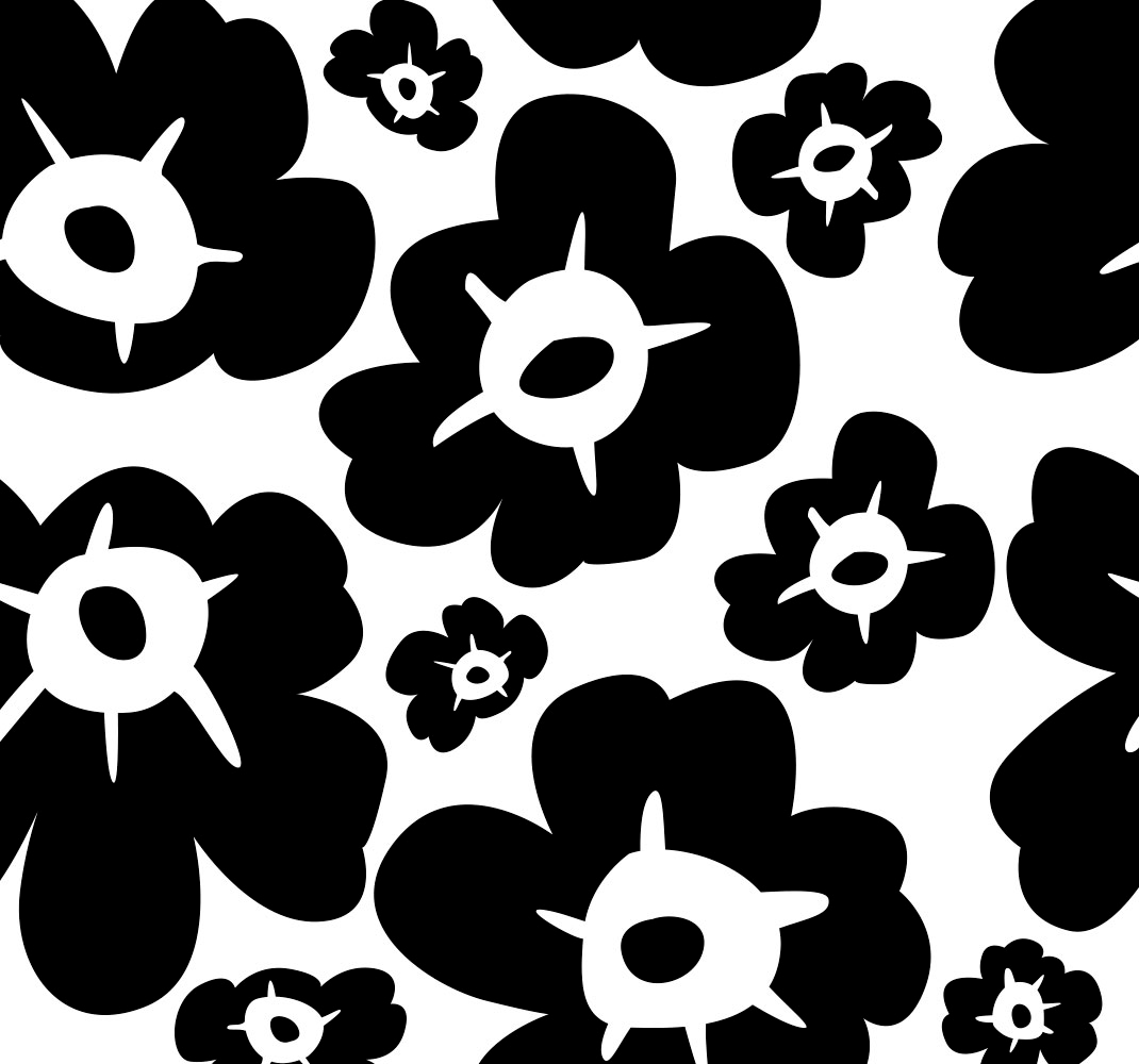 Musta unikkovinyylimatto makuuhuoneeseen - Tenstickers