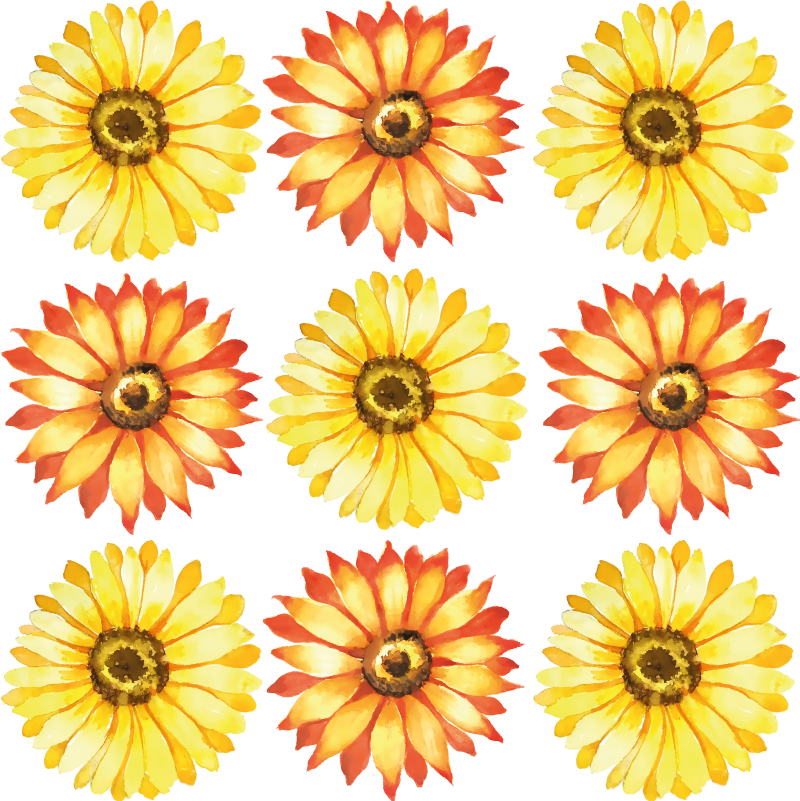 Vinyylimatto makuuhuoneeseen eloisa kukka-asetelma - Tenstickers