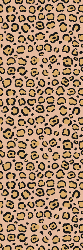 Leopardi pastellivärit painatus eläinvinyylimatto - Tenstickers