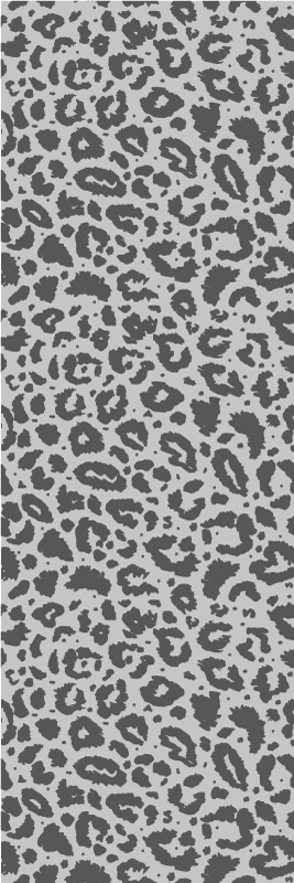 Classic-tyylinen harmaa leopardi-kuosi vinyylimatto - Tenstickers