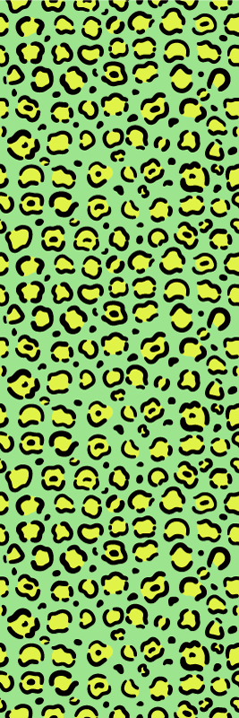 Värikäs leopardi pistaasivinyylimatto - Tenstickers