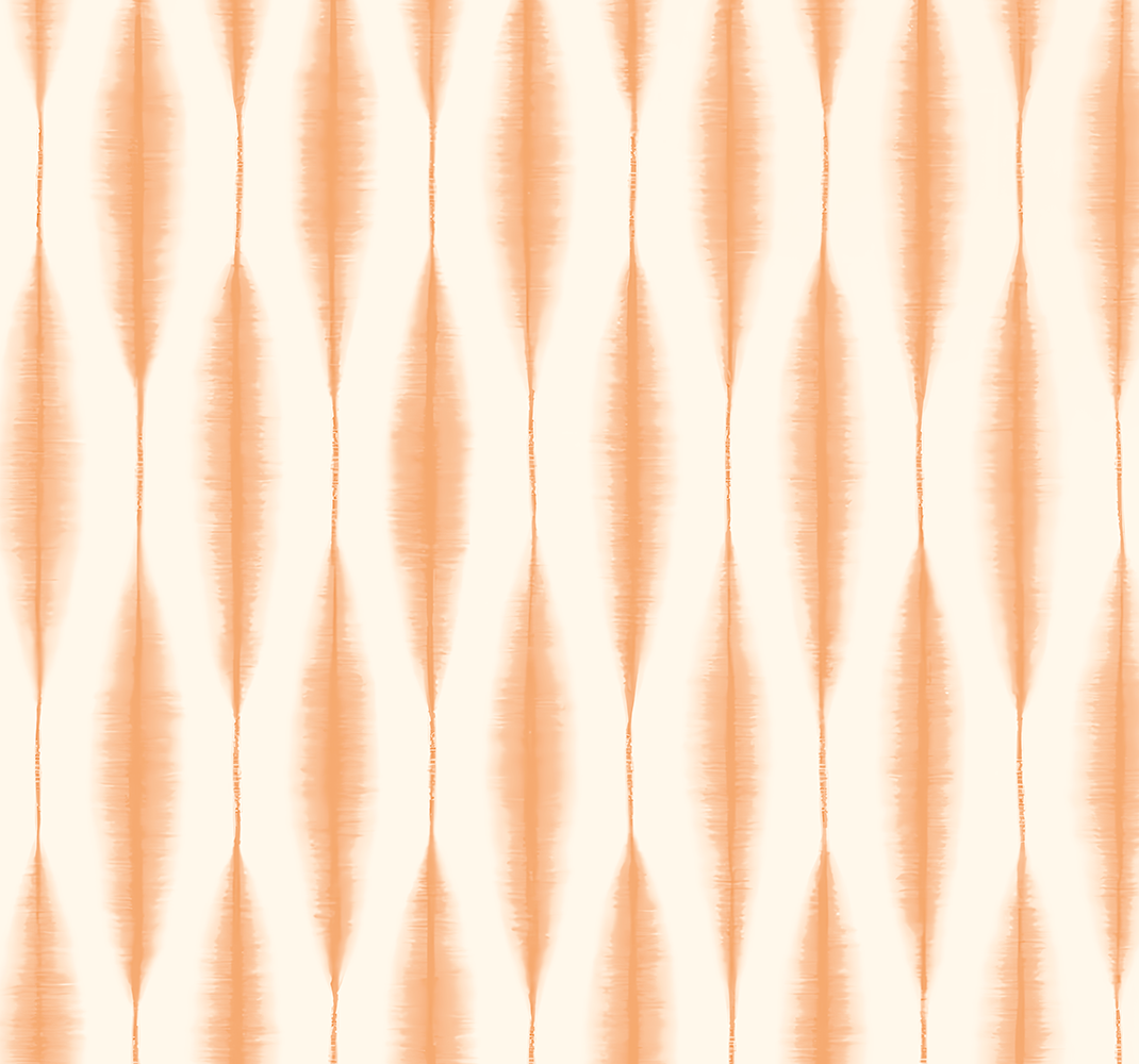 Ikat kasuri oranssi geometrinen vinyylimatto - Tenstickers