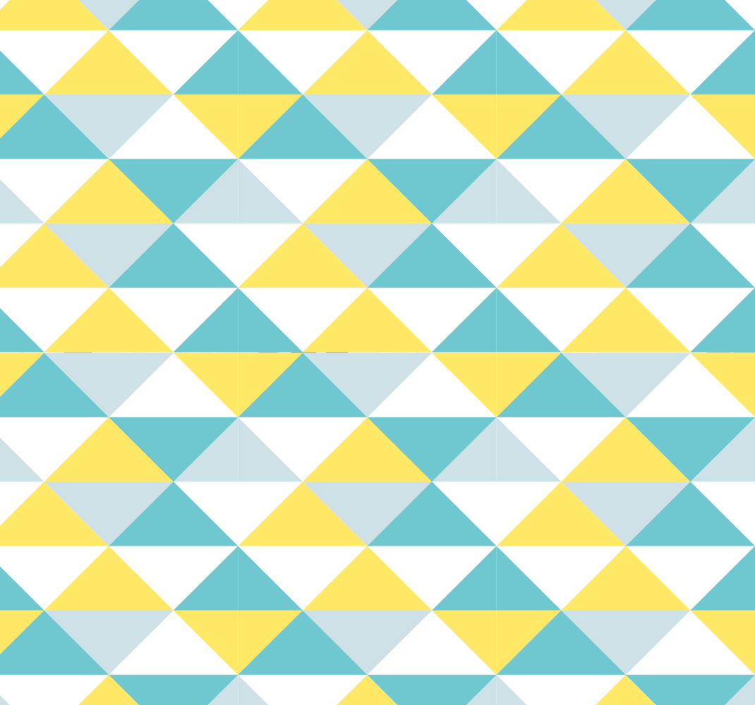 Keltainen ja sinisen sävyt geometrinen vinyylimatto - Tenstickers
