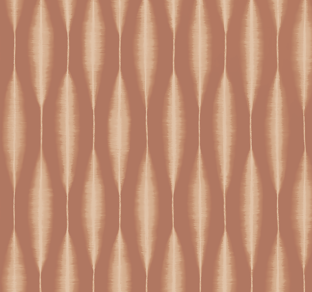 Ikat kasuri suklaamousse geometrinen vinyylimatto - Tenstickers