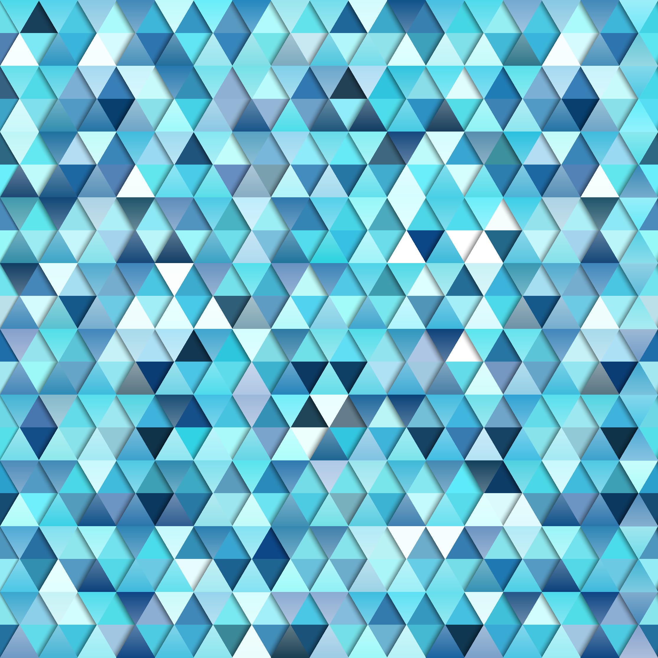 Geometrinen sininen abstrakti vinyylimatto - Tenstickers