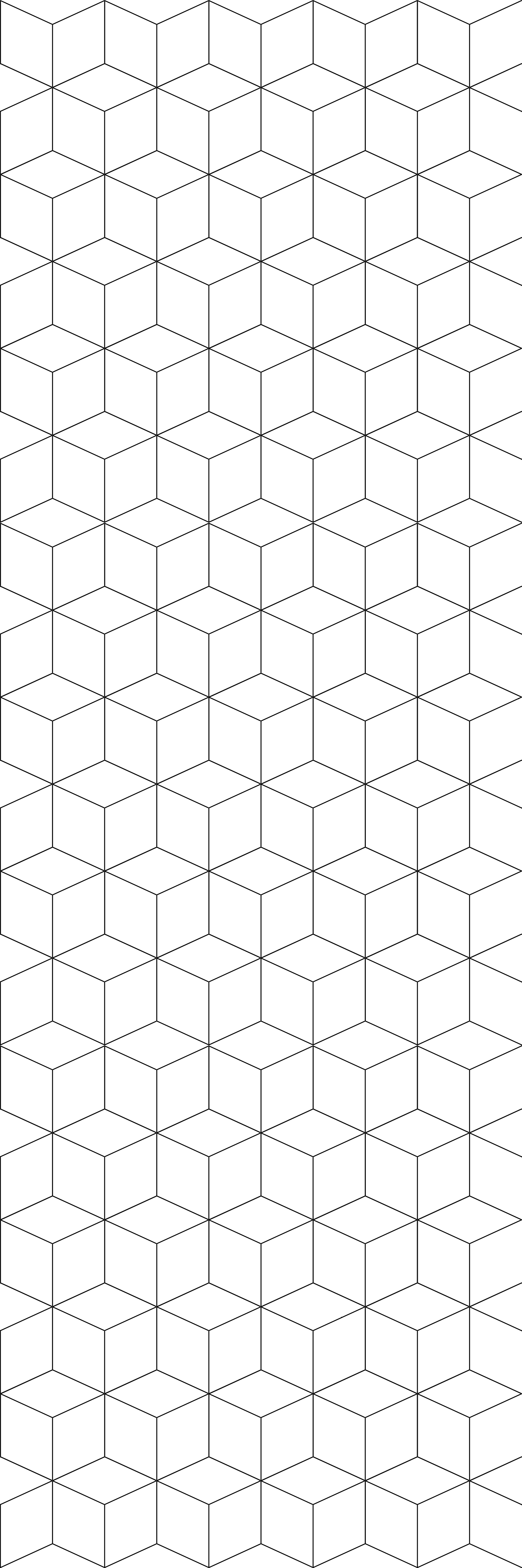 Geometrinen kuutioiden kuvio vinyylimatto - Tenstickers