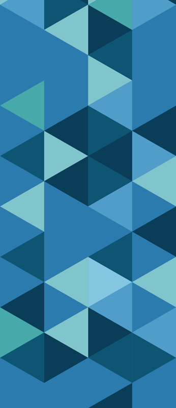 Geometriset neliöt sininen vinyylimatto - Tenstickers