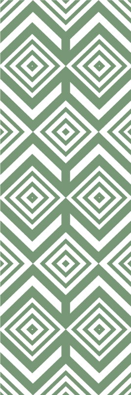 Vihreät romput geometrinen vinyylimatto - Tenstickers