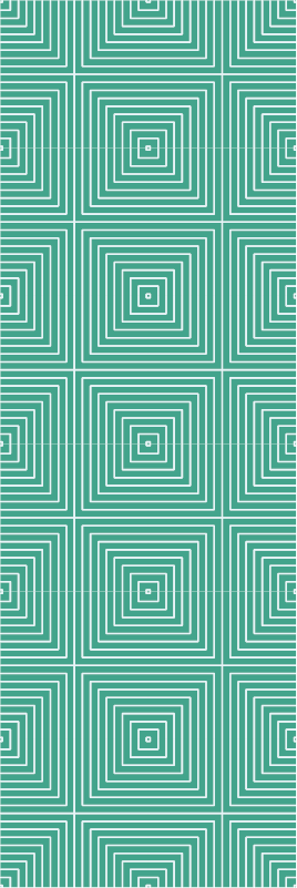 Geometrinen vinyylimatto vihreät neliöt kuviolla - Tenstickers