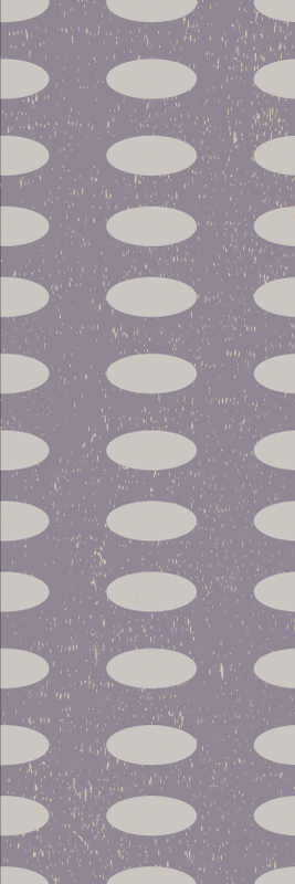 Geometrinen harmaa ja violetti ympyrämatto - Tenstickers