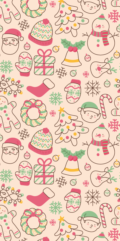 Jouluinen vinyylimattojouluvalot - Tenstickers