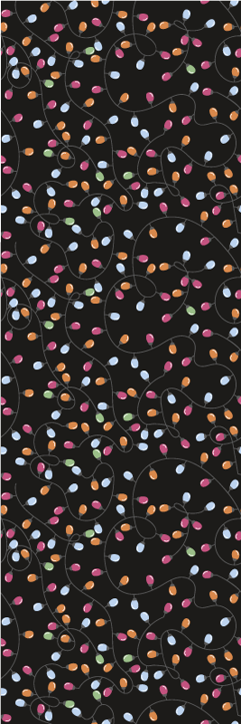 Iloiset valot joulukoristeet vinyylimatto - Tenstickers