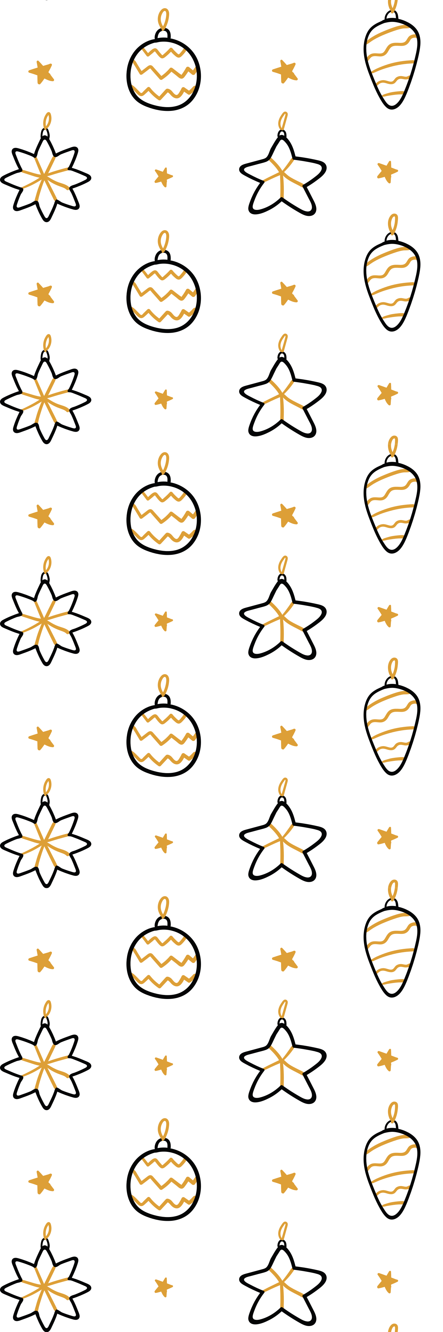 Jouluinen vinyylimatto valkoisilla geometrisilla tähdillä - Tenstickers