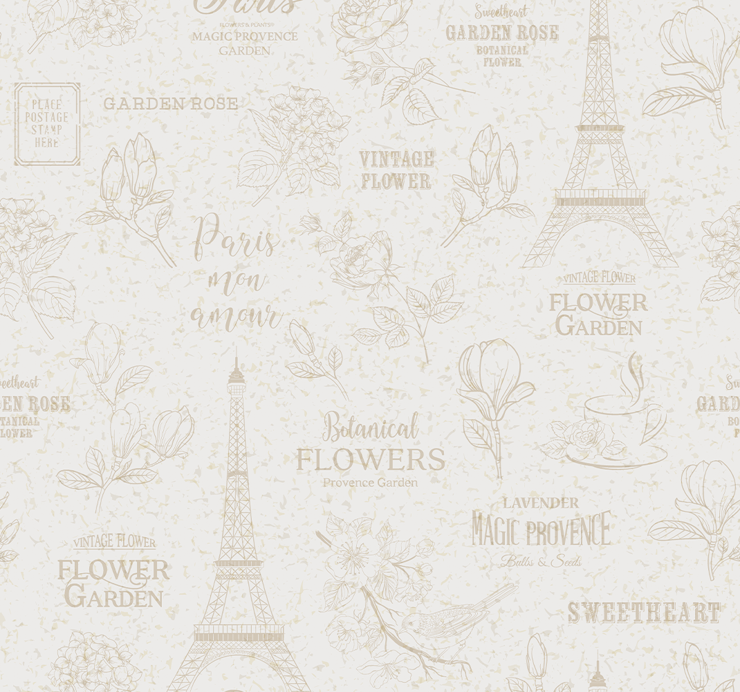 Vinyylimatto makuuhuoneeseen pariisin tyyliin - Tenstickers