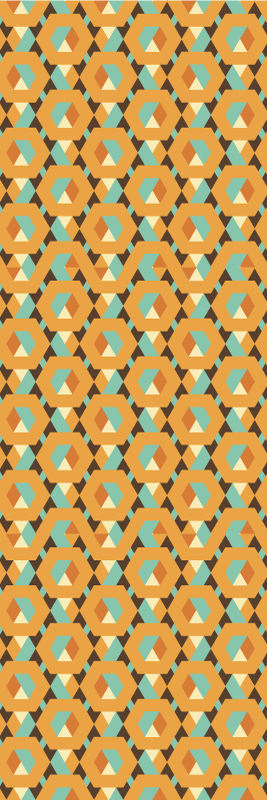 Vinyylimatto makuuhuoneeseen geometriset rauhalliset muodot - Tenstickers