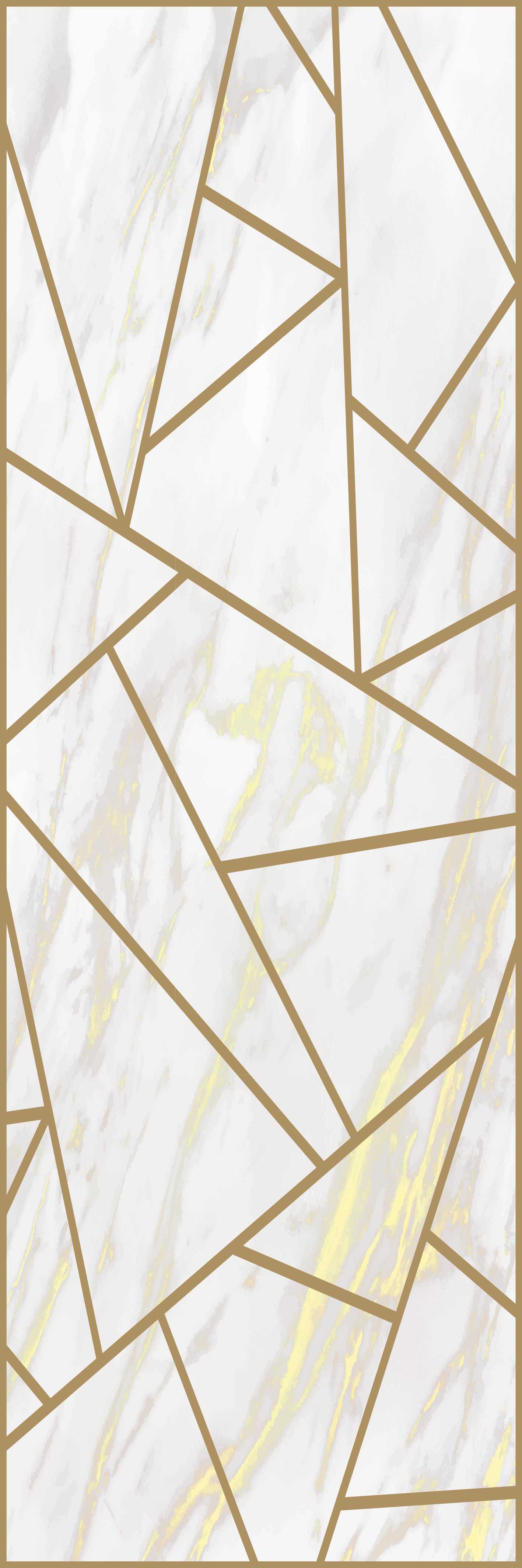 Vinyylimatto makuuhuoneeseen marmori geometrinen mosaiikki - Tenstickers