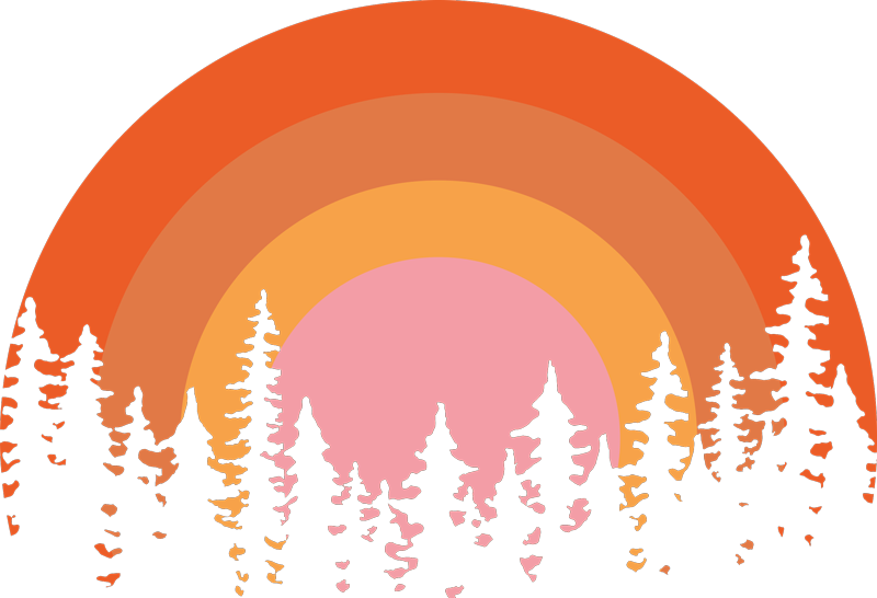 Vintage aurinko luonto vinyylimatto - Tenstickers