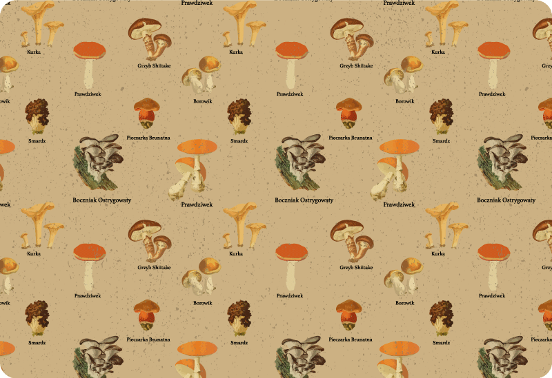 Vintage sienityypit luonto vinyylimatto - Tenstickers