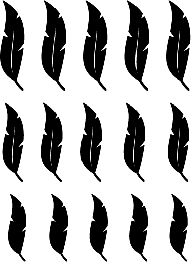 Kelluvat höyhenkuviot luonto vinyylimatto - Tenstickers