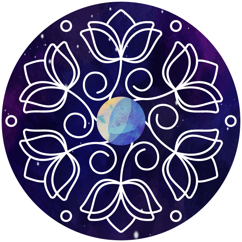 Lotuskuvioinen luonto vinyylimatto - Tenstickers