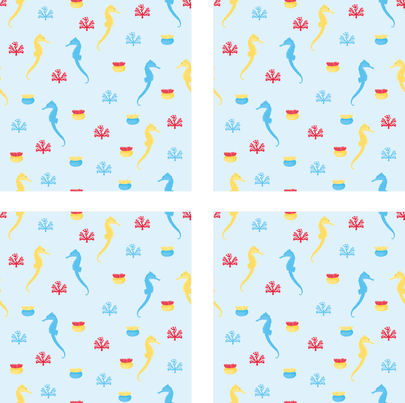 Merihäntäluonto vinyylimatto - Tenstickers