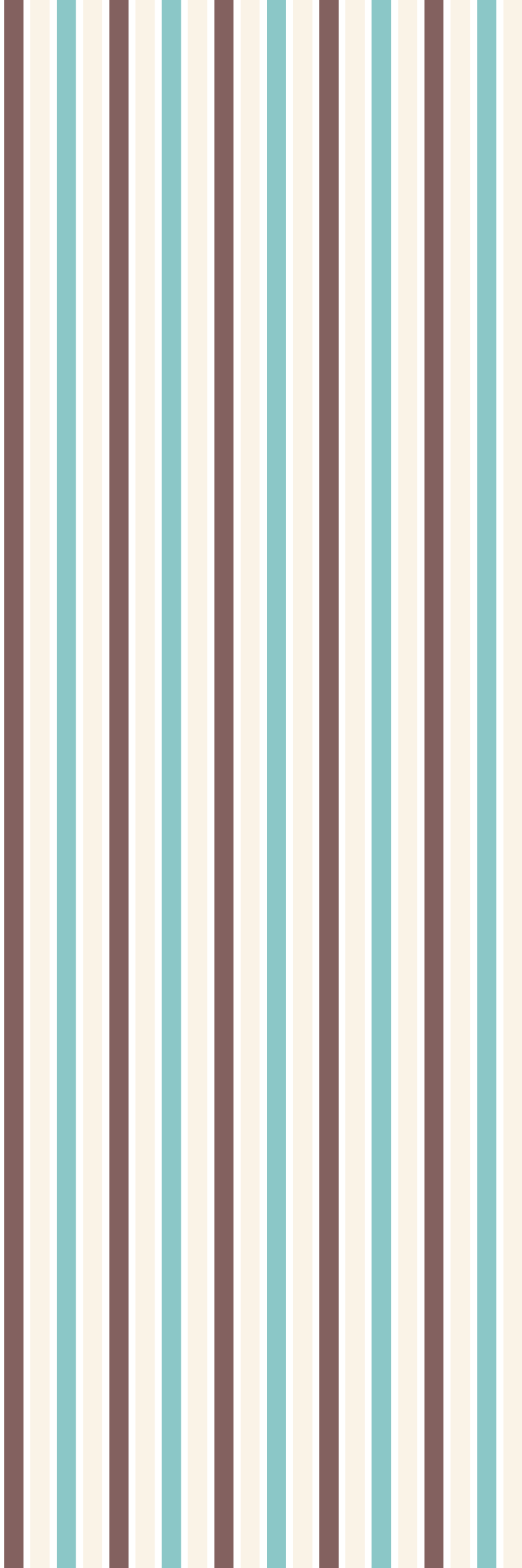 Vinyylimatto makuuhuoneeseen retro sinivalkoinen kuosi - Tenstickers