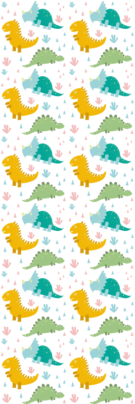 Vinyylimatto makuuhuoneeseen ihanilla dinosauruksilla - Tenstickers
