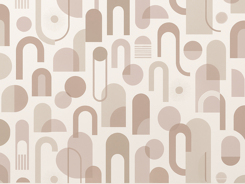 Vinyylimatto makuuhuoneeseen modernilla kuviolla - Tenstickers