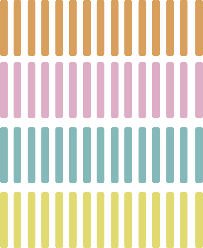 Geometrinen vinyylimatto värikkäillä konfettitarroilla - Tenstickers