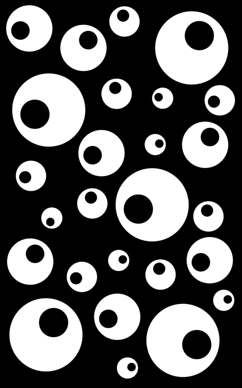 Geometrinen vinyylimatto vesipisarat - Tenstickers