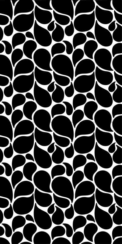Vesipisarat geometrinen vinyylimatto - Tenstickers