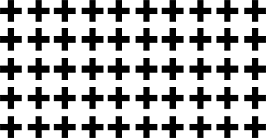 Musta ja valkoinen risti geometrinen vinyylimatto - Tenstickers