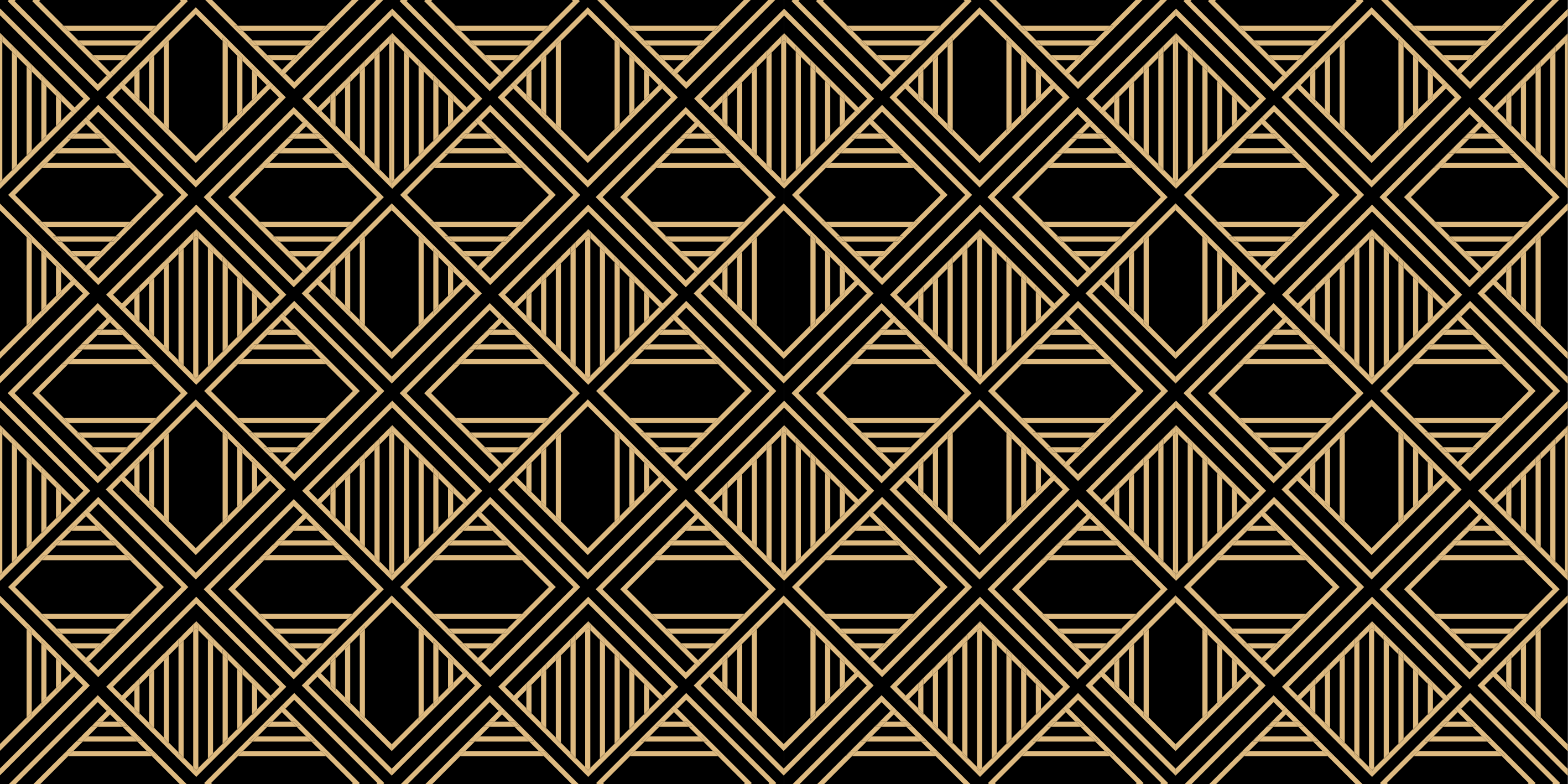 Geometrinen vinyylimatto art deco gatsby-tyylillä - Tenstickers