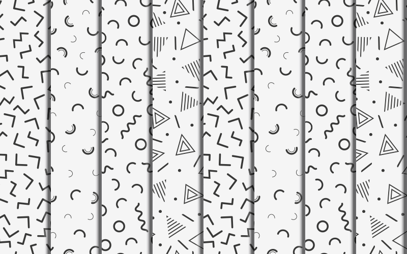 Retrogeometrisetmuodotgeometrinenvinyylimatto - Tenstickers
