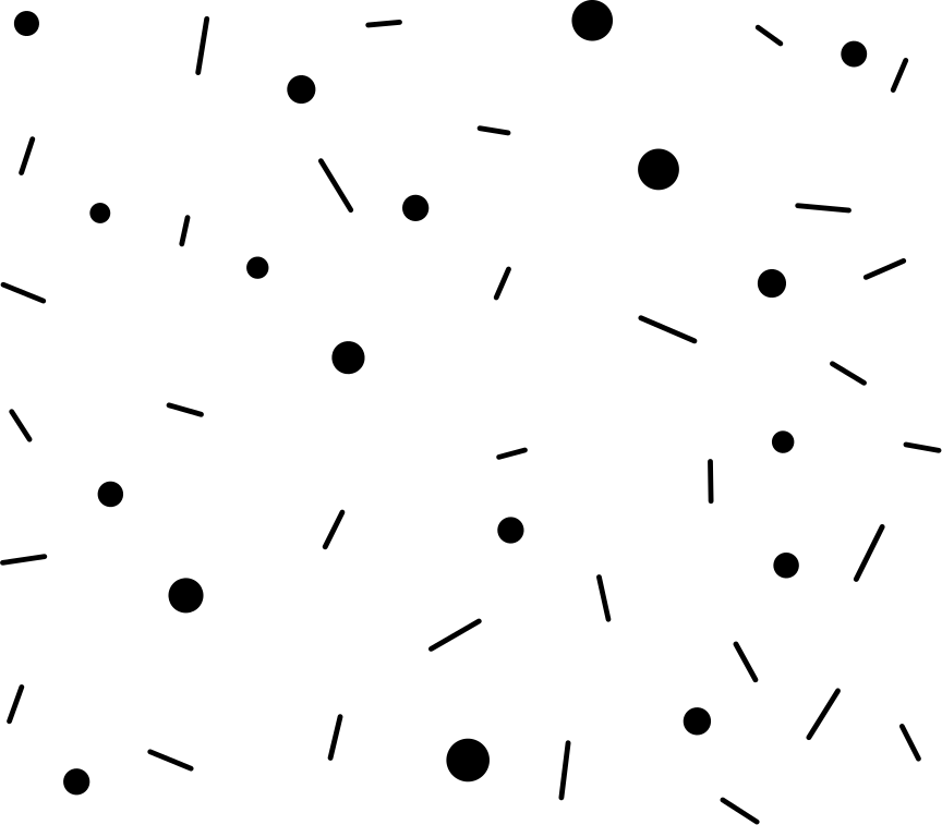 Ympyräja viiva konfetti vinyylimatto - Tenstickers
