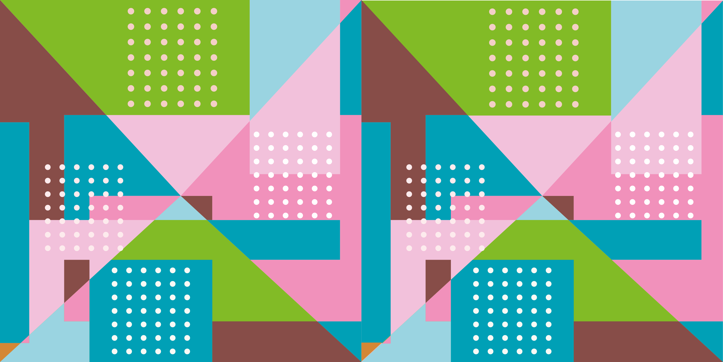 Pastelliset geometriset kuviot vinyylimatto - Tenstickers