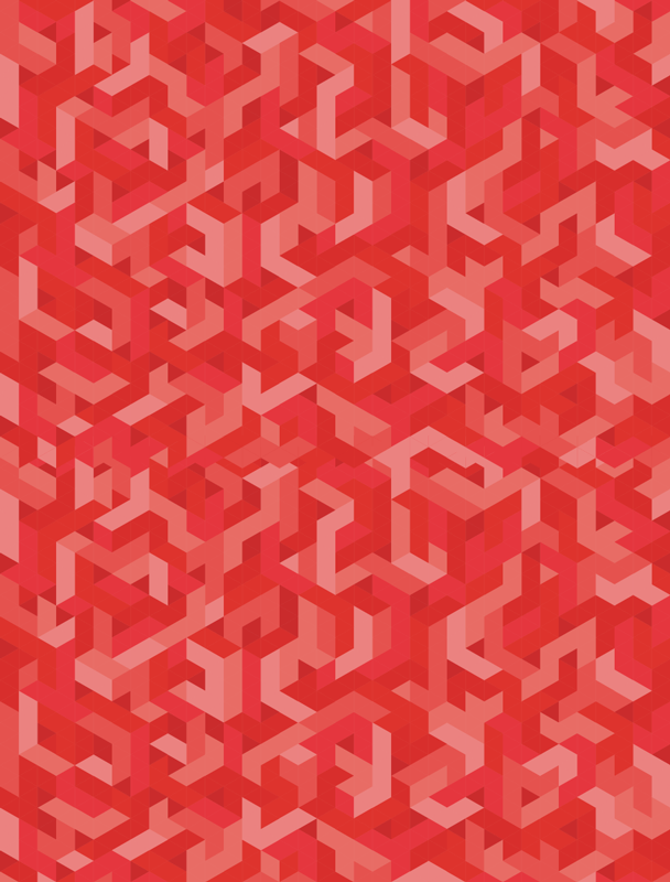 Monimutkainen geometrinen kuvio vinyylimatto - Tenstickers