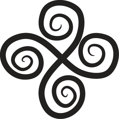 Elegantti pyörivä elementti geometrinen vinyylimatto - Tenstickers