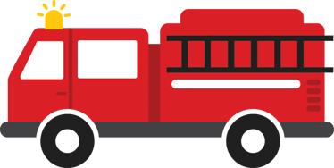 Palokunnan auto lastenhuone vinyylimatto - Tenstickers