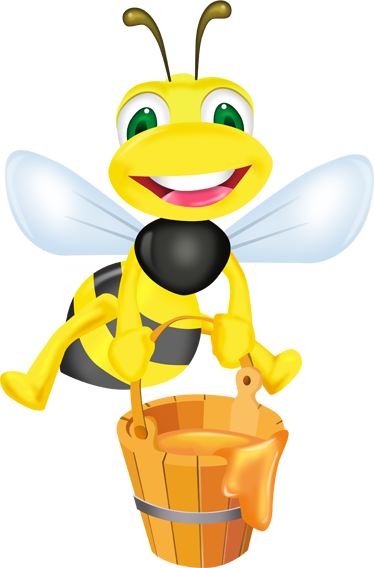 Mehiläisteema lastenhuoneen vinyylimatto - Tenstickers