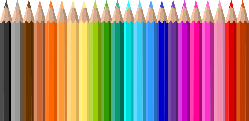 Värikynäreunus lastenhuone vinyylimatto - Tenstickers