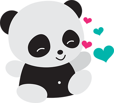Ihana karhu panda lastenhuone vinyylimatto - Tenstickers